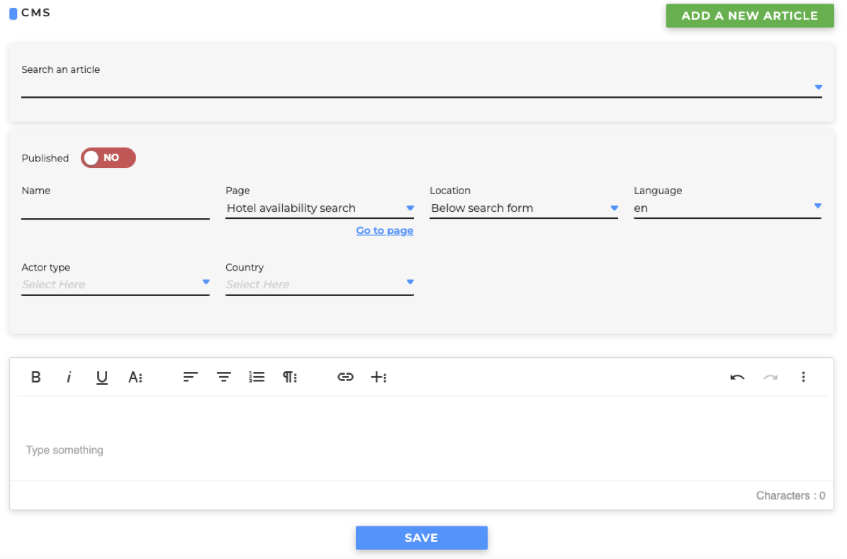 general overview of article management